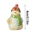 thumbnail image 3 of 18 Pieces Christmas Snowman Wooden Ornaments Decoration Set for Tree Crafts Holiday Decor Xmas Party Supplies, 3 of 7