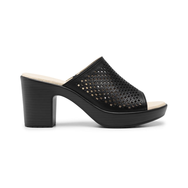 Sandalia De Tacón Flexi para Mujer Estilo 102920 Negro