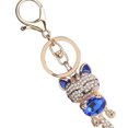 thumbnail image 3 of Lovely Cat Rhinestone Key Chains Keyring Girls Bag pendant Keyring Cat Pendant Crystal Jewelry Key Ring Gifts, 3 of 8