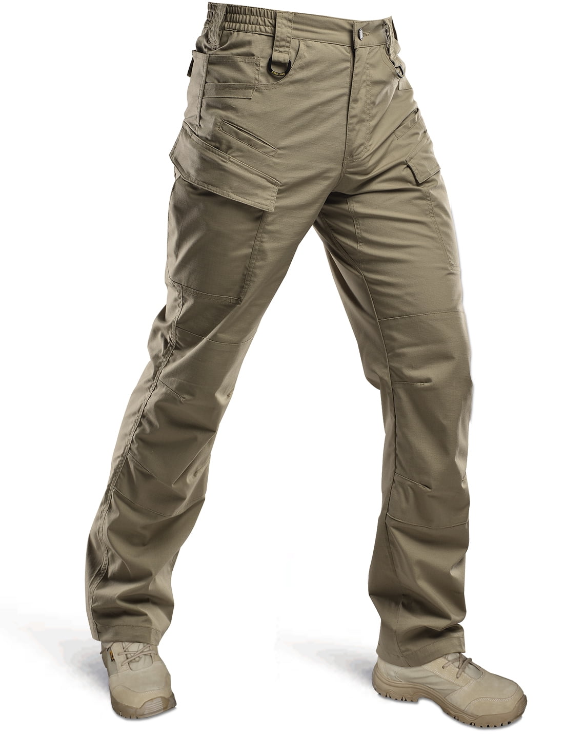 Men Tactical Waterproof Work Cargo Long Pants with Pockets Loose Trousers US
