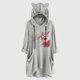 thumbnail image 2 of Top de manga larga con cuello redondo y capucha para mujer con estampado navideño y bolsillo suelto para mujer Pompotops FGAJ11094, 2 of 6