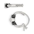 thumbnail image 1 of 925 Sterling Silver Hoop (5x16mm) Earrings, 1 of 2