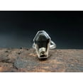 thumbnail image 4 of Solid 925 Sterling Silver Coffin Ring, Natural Smoky Quartz Brown Gemstone Ring, Statement Ring, Beautiful Handcrafted Ring For Women/Men, 4 of 5