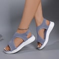 thumbnail image 2 of Ladies Ballet Flats with Arch Support Comfortable Casual Shoes Women's Breathable Knit On Wedge Sandals For Outdoor Leisure, 2 of 8