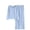 Blue, variant on Jamicy Lounge Sets for Women Solid Color Comfy Ribbed Knit Pajamas Fall Crew Neck Long Sleeve Sleepwear 2 Piece Casual Loungewear