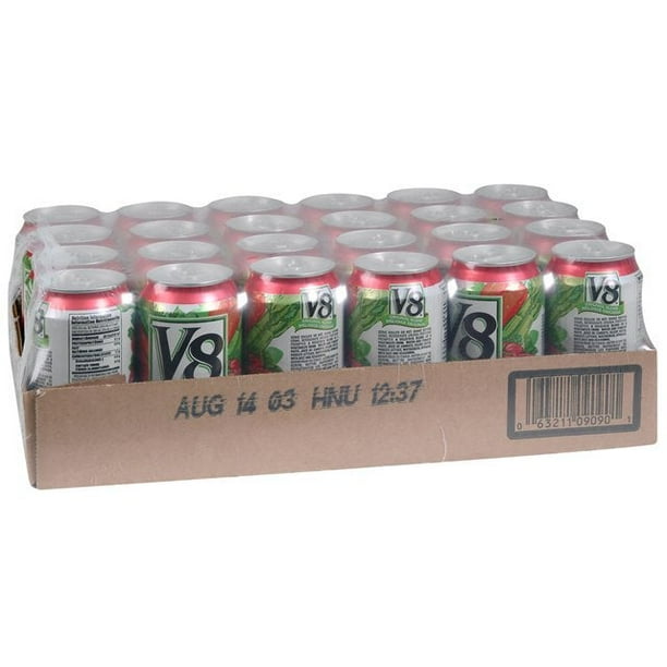 V8 Vegetable Cocktail Juice, Cans 340ML/Unit, 24 Units/Case Walmart.ca