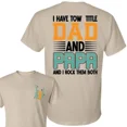 thumbnail image 2 of I Have Two Titles Dad and Papa and I Rock Them Both 2-Sided T-Shirt – Cool Dads Club Tee, Funny Father’s Day Gift, Best Dad Ever, Dad Jokes Shirt, 2 of 7
