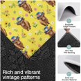 thumbnail image 3 of Yellow Highland Cow Flower Hat Pattern Kitchen Rugs Sets Of 3,Kitchen Runner Rugs Non Skid Washable,Decorative Kitchen Floor Mats for Kitchen,Sink,Laundry,17"x30"+ 17"x47" + 17"x59", 3 of 6