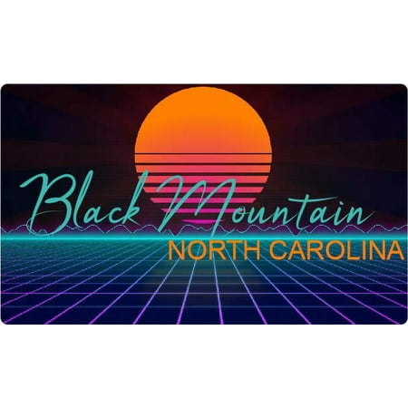 

Black Mountain North Carolina 4 X 2.25-Inch Fridge Magnet Retro Neon Design