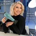 thumbnail image 2 of Sassy Ceramic Ion Hair Dryer, 1875-Watt Salon Dryer with Concentrator and Diffuser Green, 2 of 6