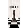 thumbnail image 3 of Reed, Tara 12x24 Black Modern Framed Museum Art Print Titled - Rather be Playing Chess Pieces black panel VI-Queen, 3 of 5