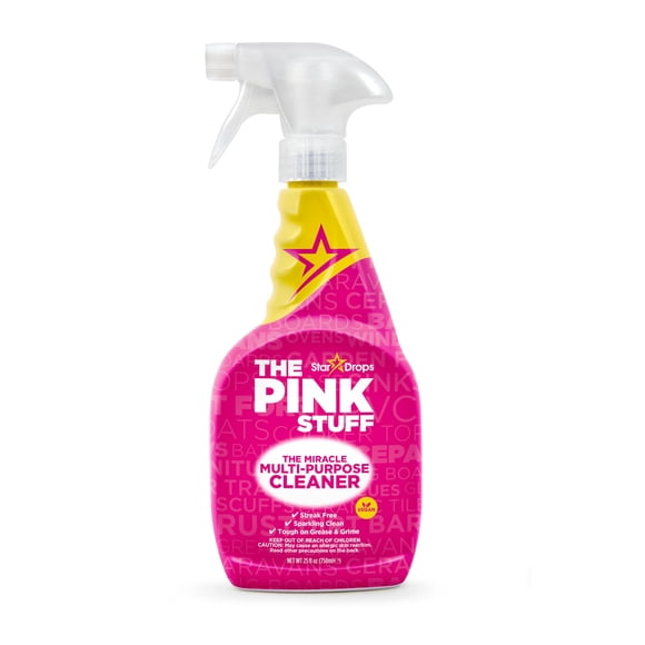 Stardrops The Pink Stuff Miracle Nettoyant Polyvalent â?? Élimine la Graisse, la Saleté et les Taches sur les Cuisines, les Salles de Bain, les Planchers et Plus, 25 fl Oz