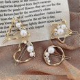 thumbnail image 3 of 4 Pcs/set Heart-shaped Round Metal Hair Clip Pentagram Geometric Pearl Hair Clip Bangs Clip Ponytail Hair Accessories for Ladies and Girls, 3 of 5