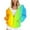 Yellow, variant on YUGYXL Tie-Dye Hoodies for Women Casual Zip Up Hoodie Sweatshirt Fashion Gradient Color Jackets Plus Size Drawstring Sweatshirts with Pockets Today