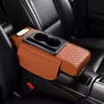 thumbnail image 1 of PU Leather Auto Center Console Armrest Pillow for Long-Distance Driving with Additional Cup Holder and Storage Functions, 1 of 8