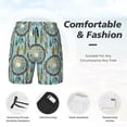 thumbnail image 3 of Logiee Boho Dreamcatcher 1 Print Men's Swim Trunk,Quick Dry Board Shorts ,Men's Swim Trunks with Compression Liner, Bathing Suits with Pockets-Medium, 3 of 6