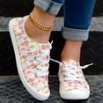 thumbnail image 3 of Pimfylm Womens Flats Women's Revona Low Wedge Ankle Strap Flats Shoes Pink 9, 3 of 5