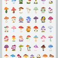 thumbnail image 4 of 35pcs-50pcs Colorful Mushroom Stickers Nature Cartoon Stickers Fantasy Stickers for Laptops Phones Suitcases, 4 of 9