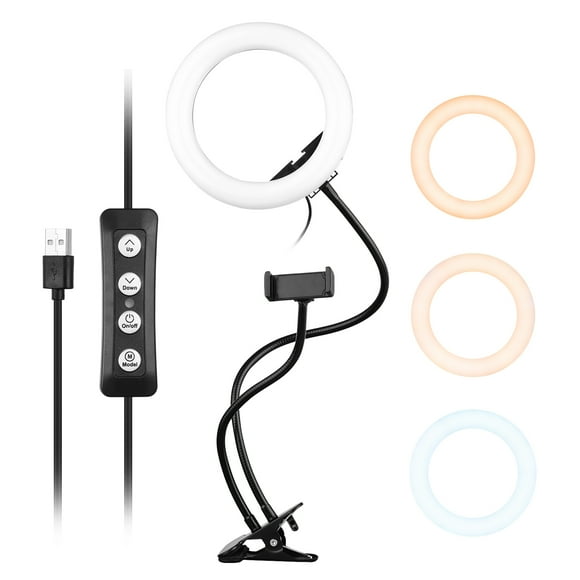 Andoer 8 Inch Two in One LED Ring Light with