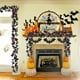 thumbnail image 4 of Guirnalda de ratán con calabaza y hojas de arce para Halloween - Decoración otoñal de 170 cm con bayas y flores | Corona otoñal de plástico para repisa, escalera y entrada | 1 pieza de decoración, 4 of 6