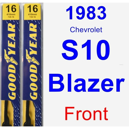 - 1983 Chevrolet S10 Blazer Wiper Blade Set/Kit (Front) (2 Blades) - Premium