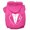Bright Pink, variant on Pet Dog Cat Hoodie Screen Printed, "Tuxedo"