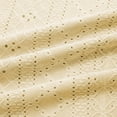 thumbnail image 6 of Endives Womens 3/4 Sleeve Shirt V Neck Eyelet Shirts Casual Vacation Blouses Womens Tops Summer Clothing S-5XL Light Yellow, 6 of 7