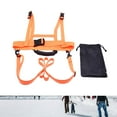thumbnail image 6 of AMLESO Kids Ski and Snowboard Harness Ski Shoulder Harness Teaching Ski Snowboard Training Harness for Roller Skating Kids Beginners Orange, 6 of 10