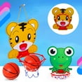 thumbnail image 2 of Indoor Adjustable Frog Tiger Hanging Basketball Netball Hoop Mini Kids Game, 2 of 10