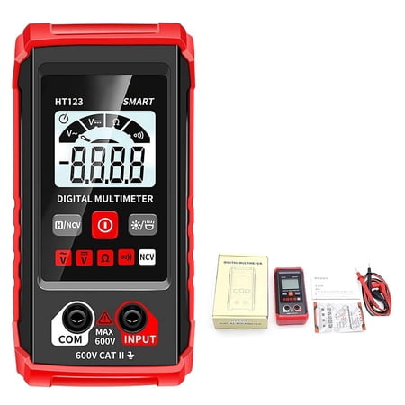 Smart Digital Multimeter, Multimeter Tester, TM-510 Digital Multimeter, 2,000 Counts, Automatic Digital Multimeter Volt Meter, Non Contact Voltage Tester, Electrical Circuit Tester