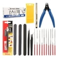 thumbnail image 1 of TFixol 31 Pcs Outils de Modélisation de Base Ensemble d'Artisanat Kit Model Building de Remplacement pour Gundam, 1 of 7