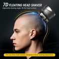 thumbnail image 6 of Prozing Electric Head Shaver for Bald Men, IPX7 Waterproof Electric Shaver 7D Rotary Razor with Travel Case, Type-C Fast Charge, Silver, 6 of 9