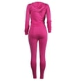 thumbnail image 3 of safuny Women's Casual Suit Long Sleeve Comfy Casual Plus Size Suit for Girlfriend Wife Daughter Dressy Solid Color Hooded Neck Pink M, 3 of 5