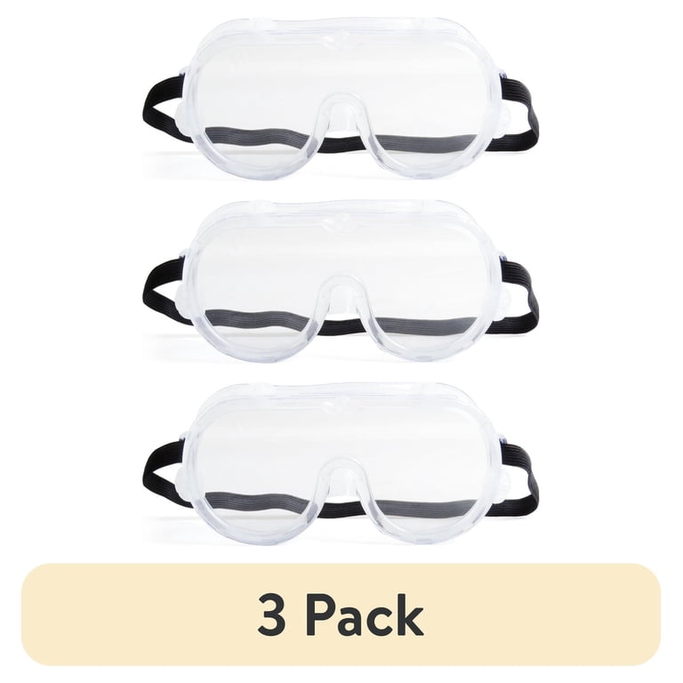 Safety Goggles, Clear Anti-Fog, 3-Pack photo 1