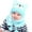 Blue, variant on Baby Boy Girl Winter Hat Toddler Bear Ear Cap Beaniess Hat With Scarf Lined Knitted Cap Neckwarmer For Kids 2 Pieces