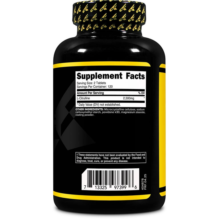 PrimaForce L-Citrulline 2500mg, 240 Tablets, 120 Servings PrimaForce L-Citrulline 2500mg, 240 Tablets, 120 Servings