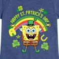 thumbnail image 3 of SpongeBob SquarePants - Happy St. Patricks Day - Girls Fitted Short Sleeve Tee, 3 of 6