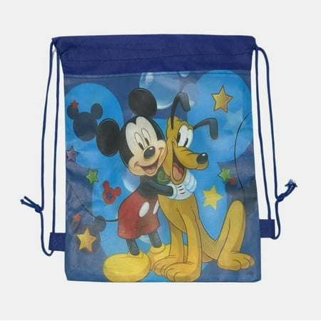 Gift bags, drawstring bags, double-sided non-woven fabric drawstring bags, birthday gift bags, birthday storage bags, storage bags Mickey and Minnie