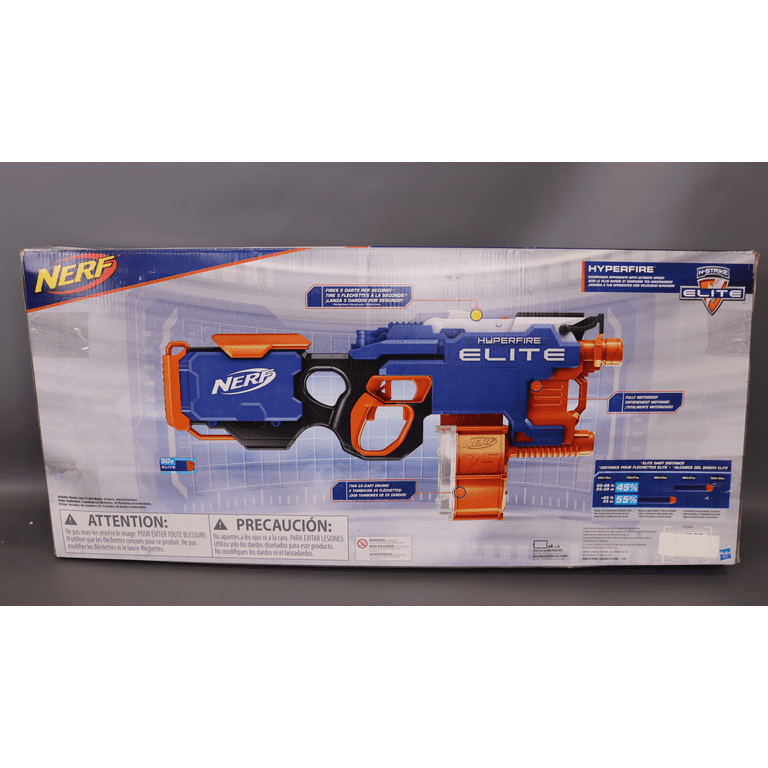 NERF HYPERFIRE ELITE トイガン REVIEW] Nerf Elite Hyperfire Unboxing, Review, & Firing Test