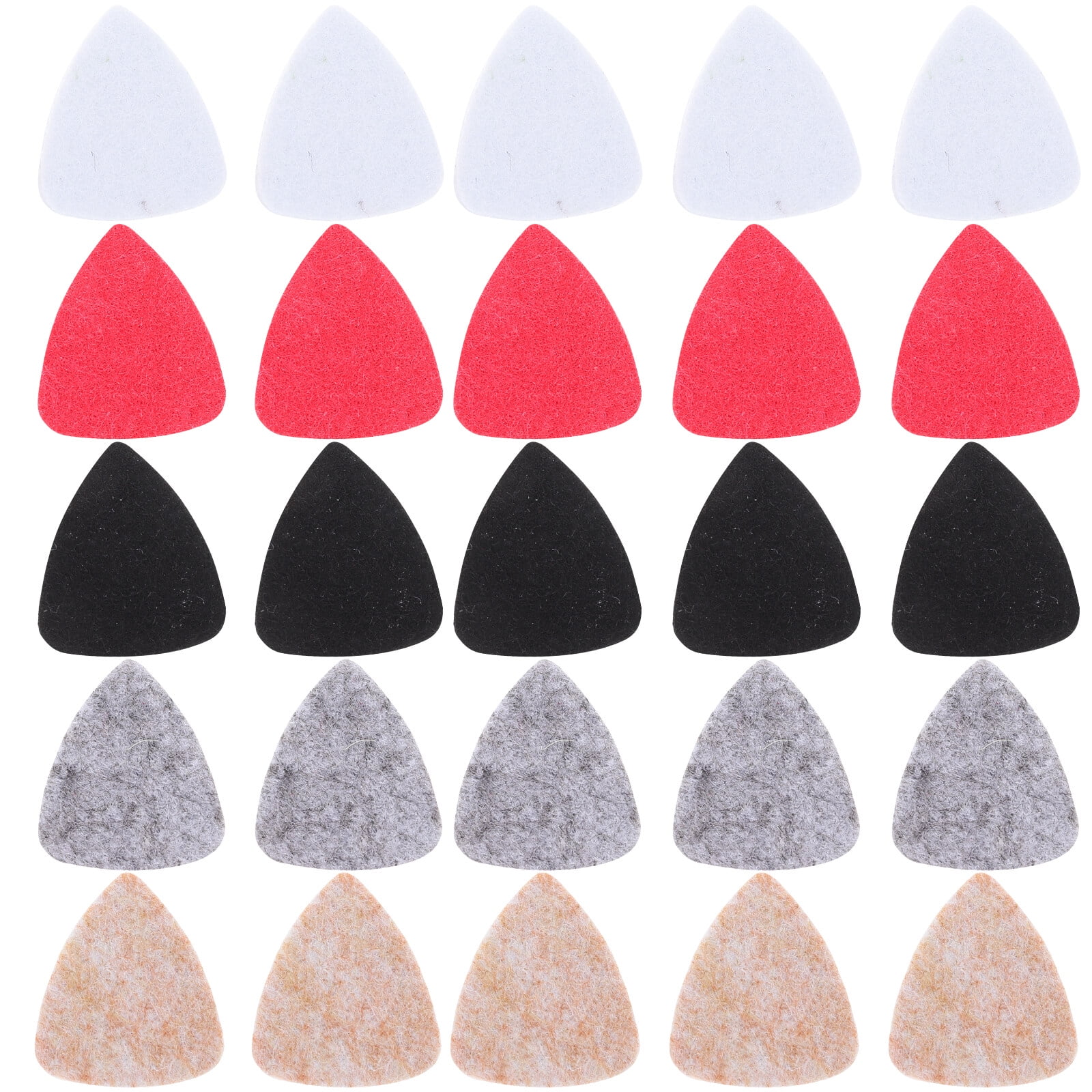 Ibasenice 10 Piezas De Guitarra De Fieltro De Lana De Púas De