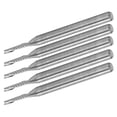 thumbnail image 2 of 5pcs End Mills Single Flute Spiral Milling Cutter Straight Shank End Mill 3.175x1.5x8x38mm, 2 of 5