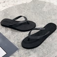thumbnail image 3 of LIANGP Women's Sandals Shoes Flat Bottom Fashion Flip Flops Waterproof Beach Flip Flops Flip Flops Women's Shoes Black Size 6.5, 3 of 4