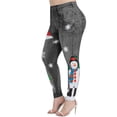 thumbnail image 4 of DYMADE Womens Christmas Plus Size Leggings Printed Skinny Pencil Jeggings Pants, 4 of 5