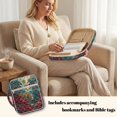 thumbnail image 3 of ZUXONGSY Leopard Forest Print Quilted Bible Case for Women Portable Bible Protector Lightweight Handbag with Pen Slots Journal Case for Daily Use, 3 of 7