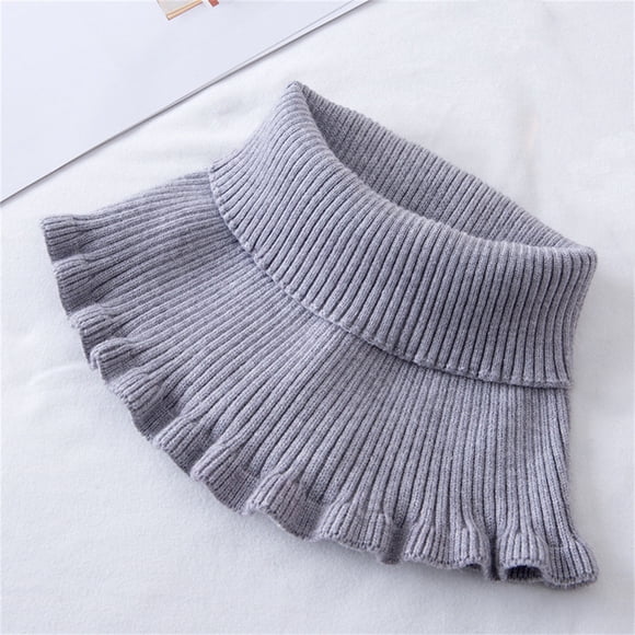 Women's Turtleneck Dickey Collar Knitted Detachable Collars Mock High Turtleneck Dickey Collar for Women Girl