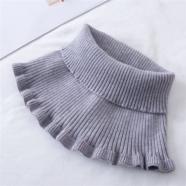 Foulard pour Femmes Col Roulé Dickey Collier Tricoté Colliers Détachables Faux Col Roulé Dickey Collier pour Femmes Filles Foulard