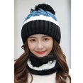 thumbnail image 3 of Winter Fashion Warm Elastic Soft Ear Protection Knitted Scarf Hat Fleece Lined Beanie Hat, 3 of 6