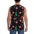 thumbnail image 4 of Fotbe Disco Mirror Ball Men's Camiseta sin Mangas Estampada para Hombres, Playera Casual para Gimnasio, Entrenamiento, Playa-Medium, 4 of 7