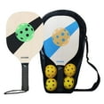 thumbnail image 1 of koolsoo Pickleball Rackets Comfort Grip Portable Pickleball Rackets with Storage Bag Green and Blue, 1 of 9
