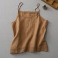 thumbnail image 2 of CYRBOKO Women's Tank Tops 2025, Summer Sleeveless Casual V-Neck Spaghetti strap top Coffee Size M-2XL, 2 of 6